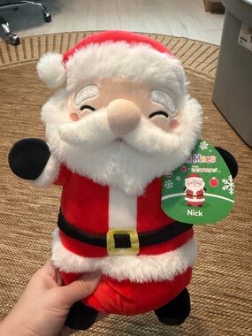 Squishmallows HugMees Nick Santa Plush NWT